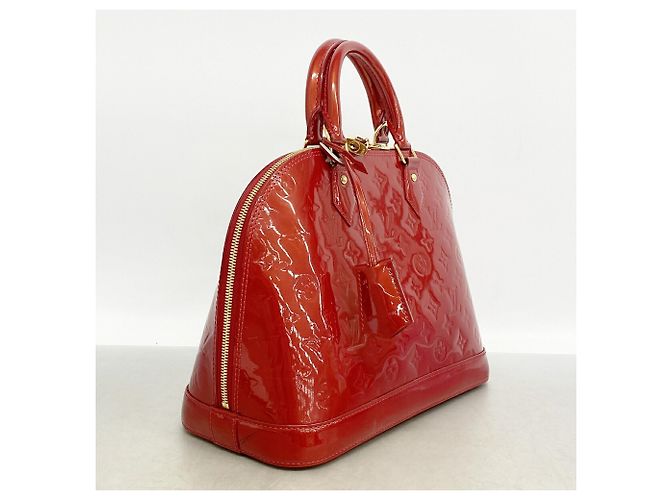 Sac à main Louis Vuitton Alma PM Vernis Rouge - vue 2