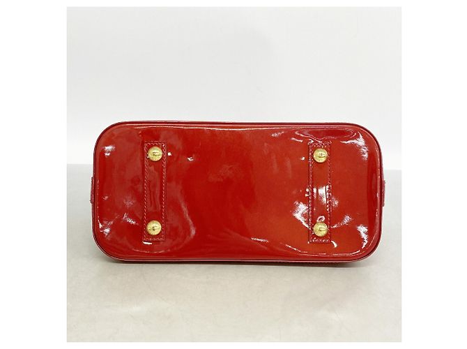 Sac à main Louis Vuitton Alma PM Vernis Rouge - vue 3