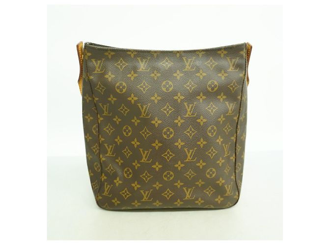 Sac à épaule Louis Vuitton Monogram Looping GM Marron - vue 11