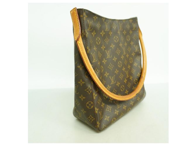 Sac à épaule Louis Vuitton Monogram Looping GM Marron - vue 2
