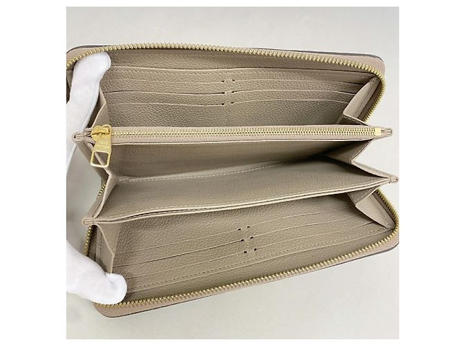 Louis Vuitton Monogram Empreinte Bicolor Zippy Wallet Grau Roh - Ansicht 3