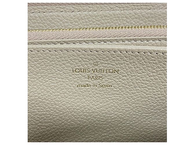Louis Vuitton Monogram Empreinte Bicolor Zippy Wallet Grau Roh - Ansicht 4