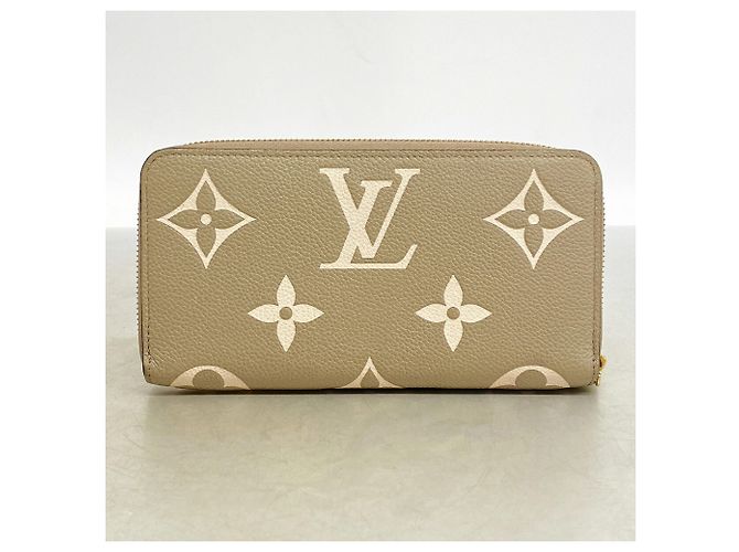 Louis Vuitton Monogram Empreinte Bicolor Zippy Wallet Grau Roh - Ansicht 7