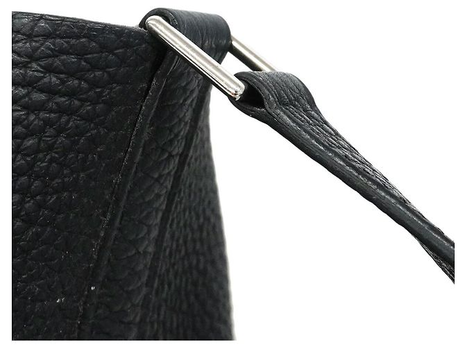 Hermès Bolsa Hermes Picotin Lock MM em couro Taurillon preto - vista 11