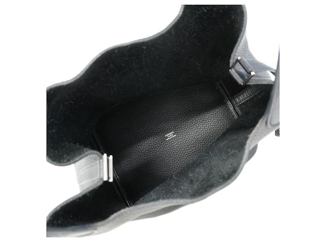 Hermès Bolsa Hermes Picotin Lock MM em couro Taurillon preto - vista 4