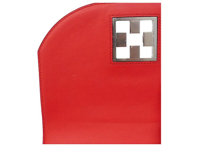 Hermès Borsa a tracolla Hermes Mosaic in pelle Epsom rossa Rosso - vista 6