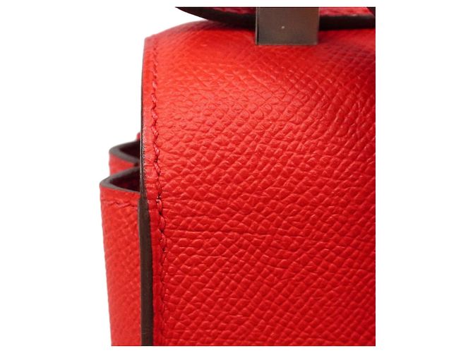 Hermès Borsa a tracolla Hermes Mosaic in pelle Epsom rossa Rosso - vista 7