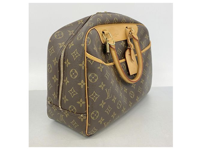 Sac à main Louis Vuitton Monogram Deauville Marron - vue 2
