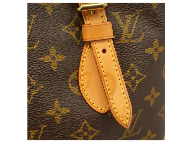 Sac Cabas Louis Vuitton Monogram Bucket PM M42238 Marron - vue 11