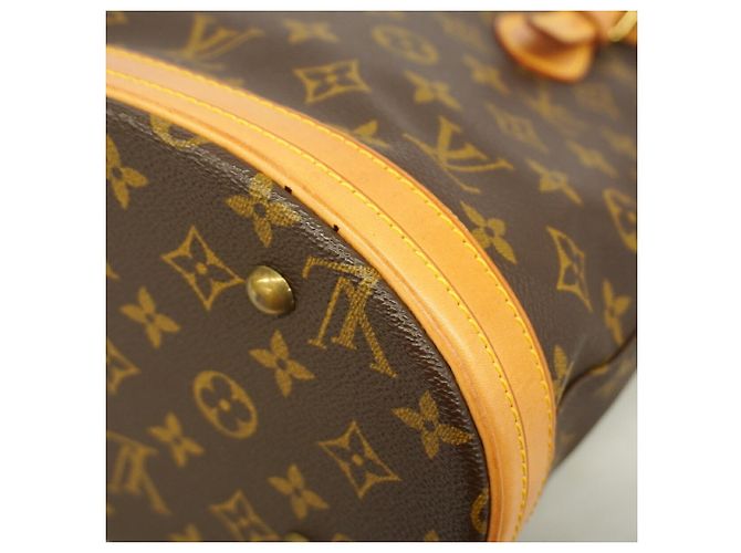 Sac Cabas Louis Vuitton Monogram Bucket PM M42238 Marron - vue 8
