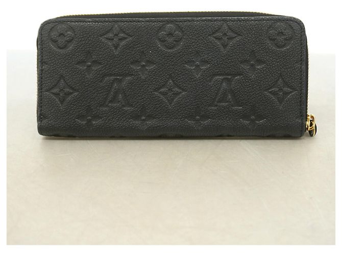 Louis Vuitton Monogram Empreinte Portefeuille Clemence Long Wallet Nero - vista 10