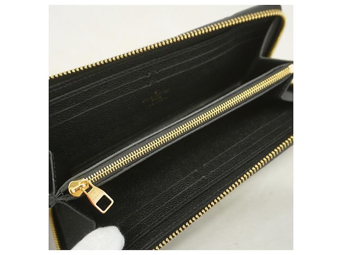 Louis Vuitton Monogram Empreinte Portefeuille Clemence Long Wallet Nero - vista 4