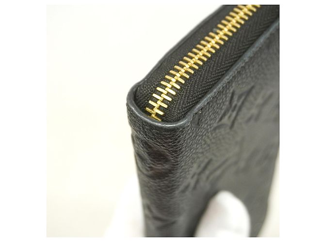 Louis Vuitton Monogram Empreinte Portefeuille Clemence Long Wallet Nero - vista 6