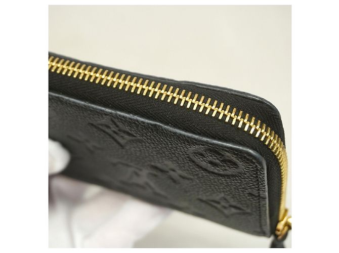 Louis Vuitton Monogram Empreinte Portefeuille Clemence Long Wallet Nero - vista 7