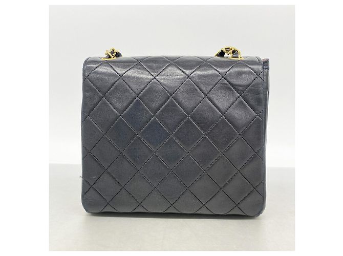 Bolso de hombro Chanel Mini Matelassé con cadena Negro - vista 12
