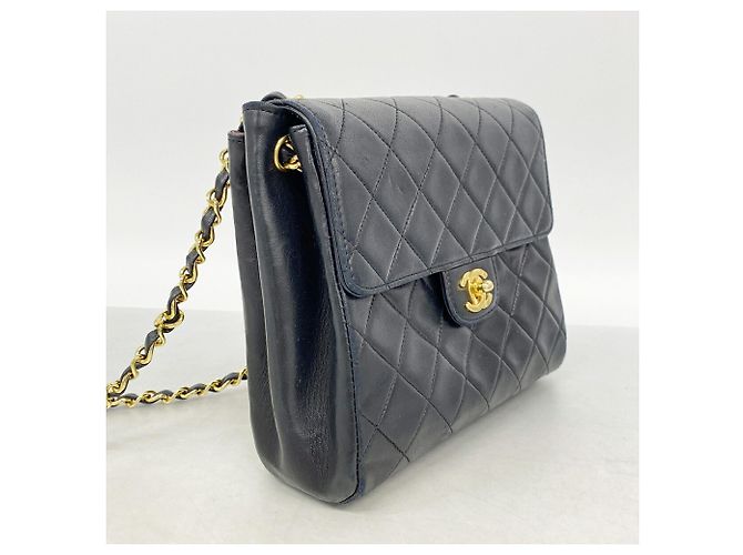 Bolso de hombro Chanel Mini Matelassé con cadena Negro - vista 2