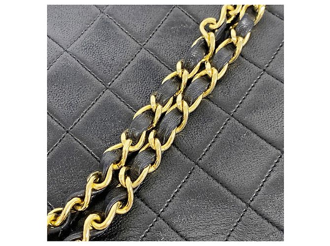Bolso de hombro Chanel Mini Matelassé con cadena Negro - vista 9