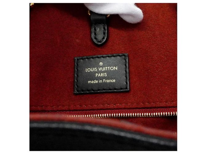 Borsa Tote Louis Vuitton Monogram Empreinte Bicolor OnTheGo MM Nero Beige - vista 5