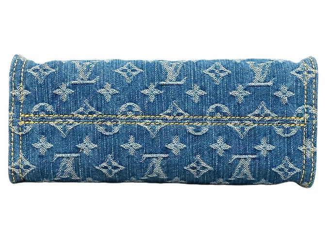 Sac à main Louis Vuitton Monogram Denim OnTheGo PM Bleu - vue 3