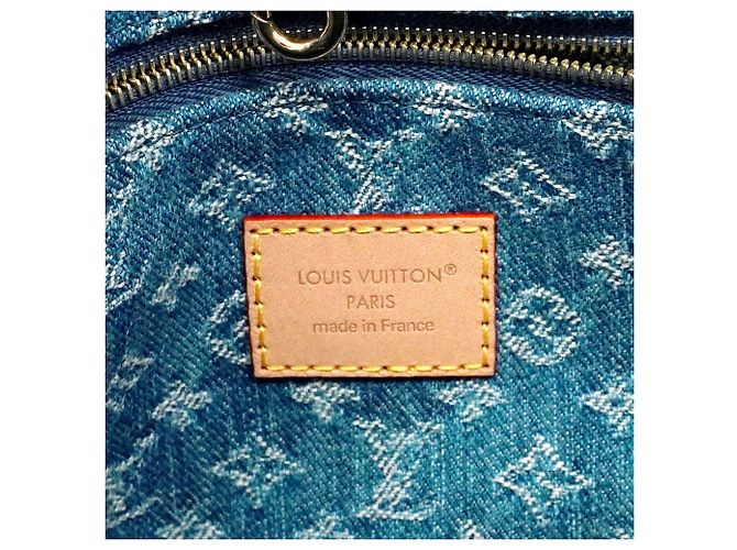 Sac à main Louis Vuitton Monogram Denim OnTheGo PM Bleu - vue 5