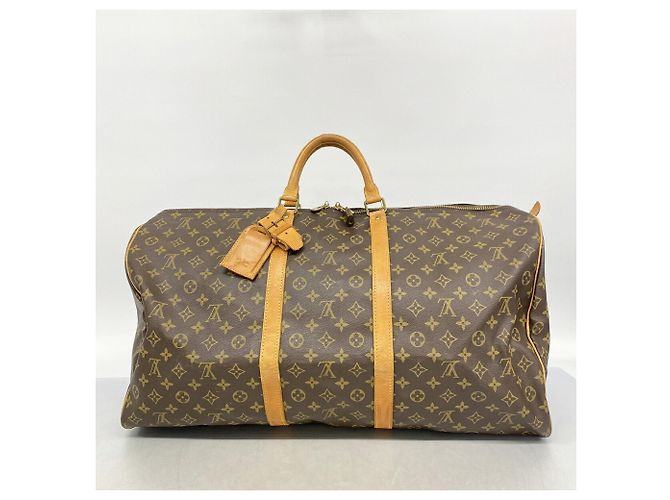 Louis Vuitton Boston Monogram Keepall 60 Castaño - vista 13