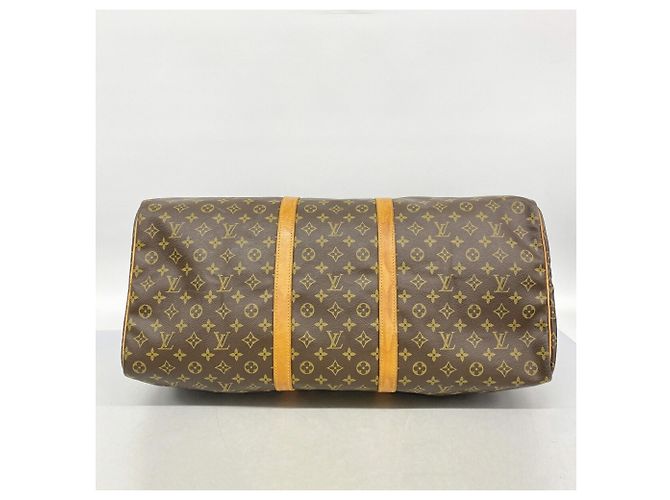 Louis Vuitton Boston Monogram Keepall 60 Castaño - vista 3