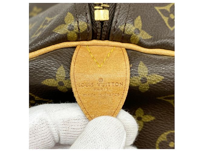 Louis Vuitton Boston Monogram Keepall 60 Castaño - vista 5