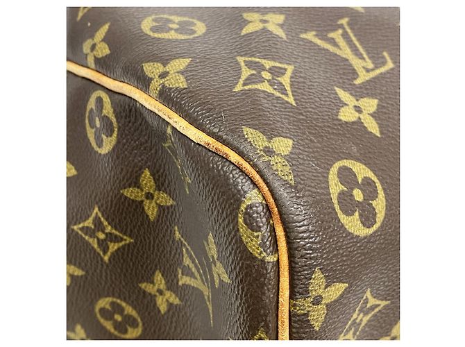 Louis Vuitton Boston Monogram Keepall 60 Castaño - vista 6
