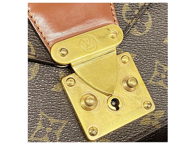 Bolso Louis Vuitton Monogram Monceau 26 Castaño - vista 13
