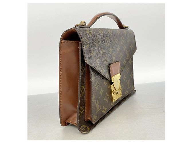 Bolso Louis Vuitton Monogram Monceau 26 Castaño - vista 2
