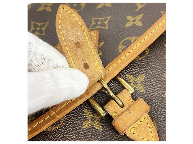 Bolso de hombro Louis Vuitton Monogram Sologne Castaño - vista 11