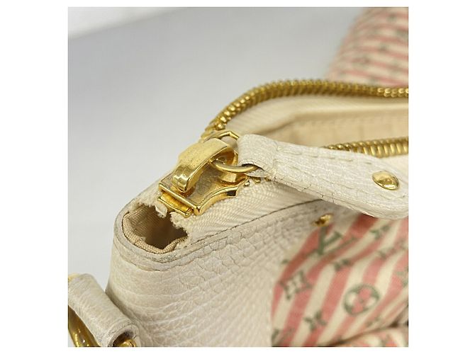 Bolsa Louis Vuitton Monogram Mini Lin Croisette Marina GM Vermelho - vista 7