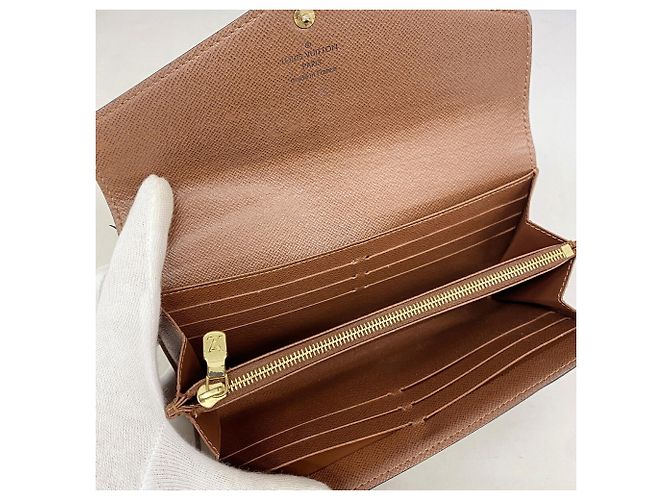Louis Vuitton Monogram Portefeuille Sarah Long Wallet Braun - Ansicht 3