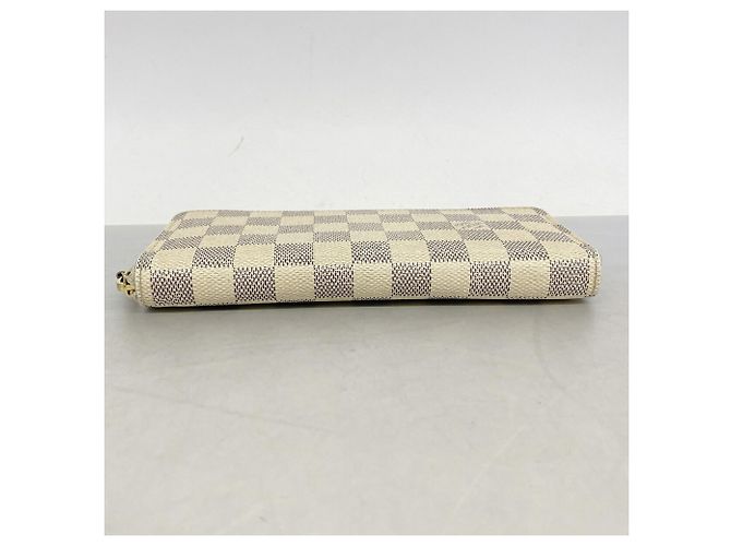 Louis Vuitton Damier Azur Portefeuille Clemence Long Wallet Rosa Bianco - vista 2