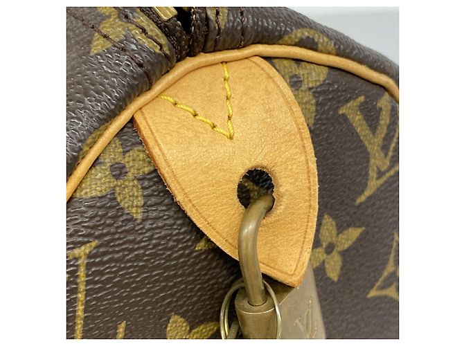 Bolso Louis Vuitton Monogram Speedy 30 Castaño - vista 10