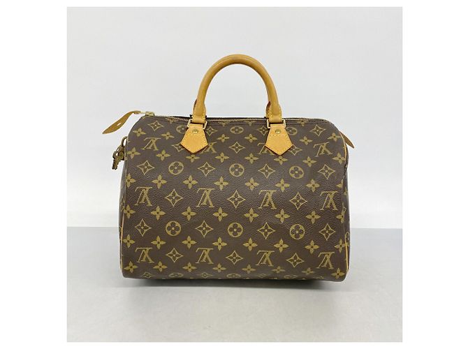 Bolso Louis Vuitton Monogram Speedy 30 Castaño - vista 11