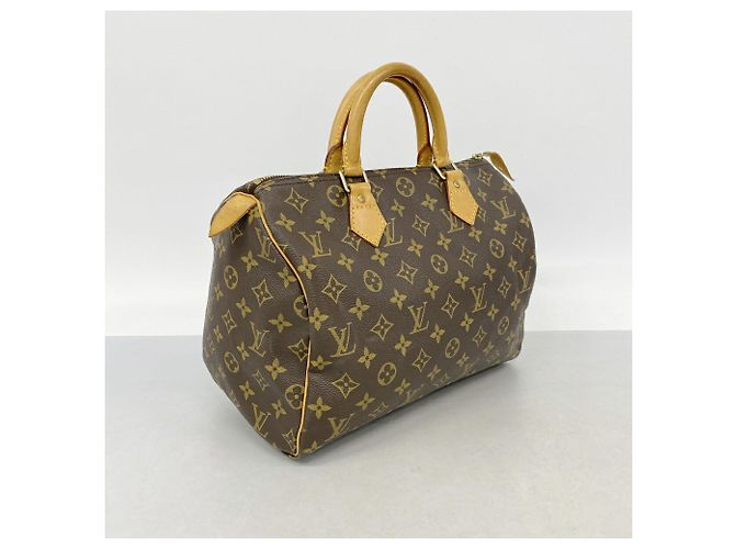 Bolso Louis Vuitton Monogram Speedy 30 Castaño - vista 2
