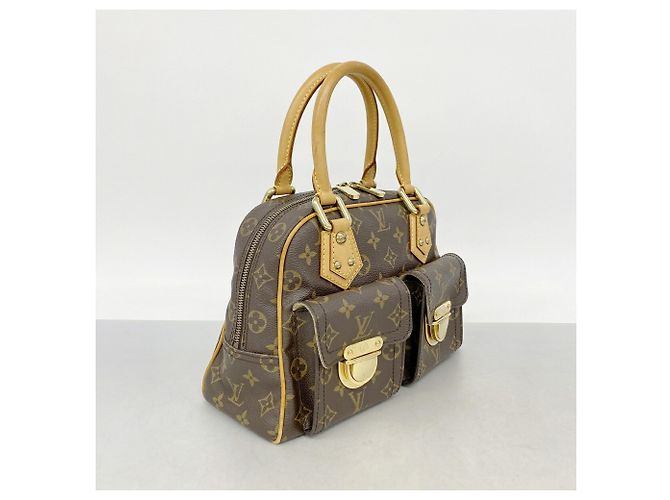 Bolsa Louis Vuitton Monogram Manhattan PM Marrom - vista 2