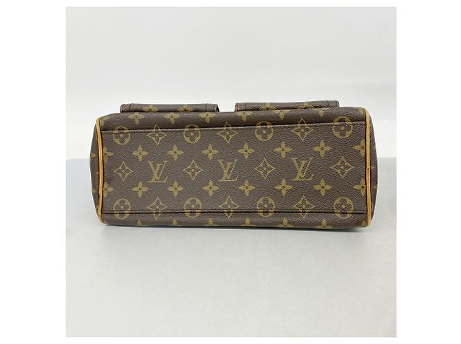 Bolsa Louis Vuitton Monogram Manhattan PM Marrom - vista 3