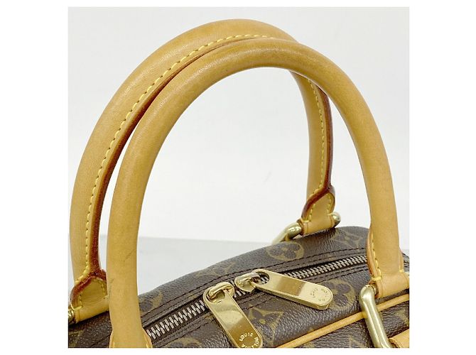 Bolsa Louis Vuitton Monogram Manhattan PM Marrom - vista 7