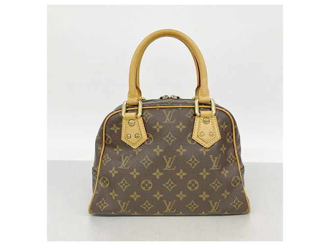 Bolsa Louis Vuitton Monogram Manhattan PM Marrom - vista 9