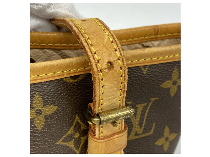 Louis Vuitton Monogram Bucket PM Tote Bag Braun - Ansicht 7