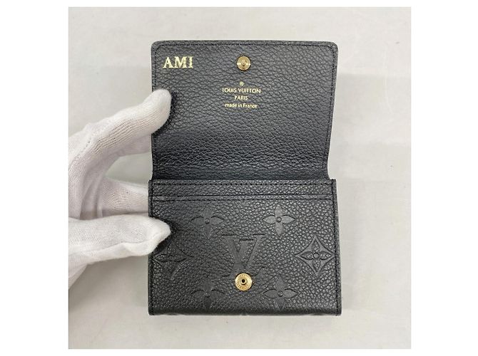 Louis Vuitton Monogram Empreinte Business Card Case Negro - vista 3