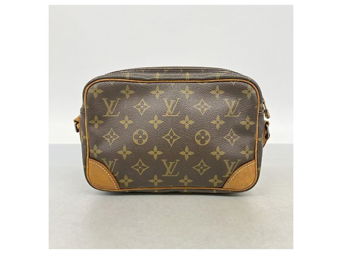 Borsa a tracolla Louis Vuitton Monogram Trocadero 24 Marrone - vista 11