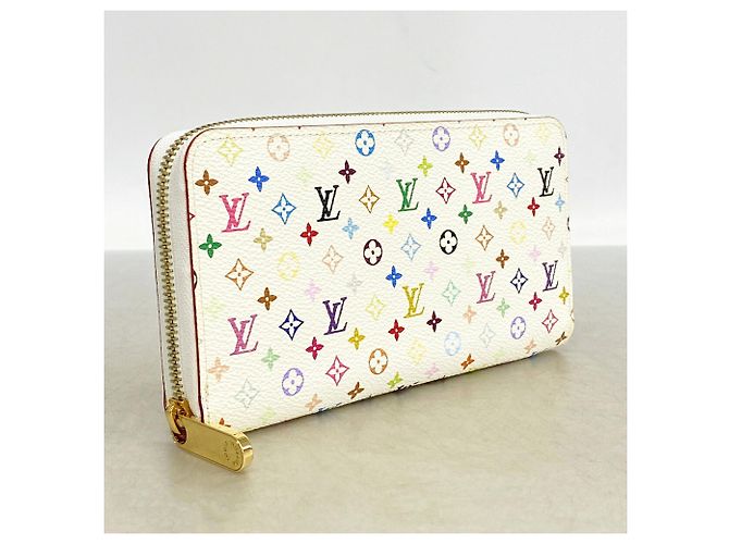 Louis Vuitton Monogram Multicolor Zippy Wallet Pink White - view 2