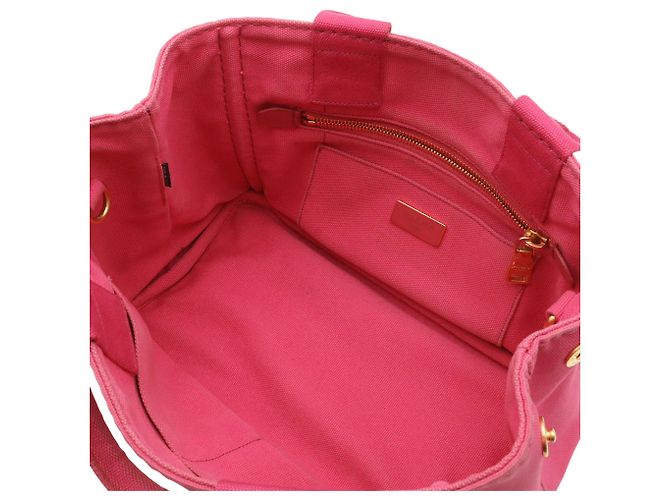 Prada Canapa Tote Bag/Schultertasche Pink - Ansicht 7