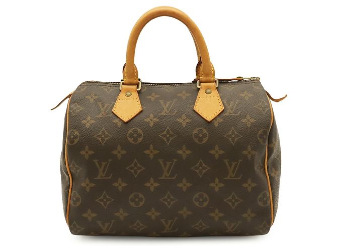 Borsa Louis Vuitton Monogram Speedy 25 Marrone - vista 2
