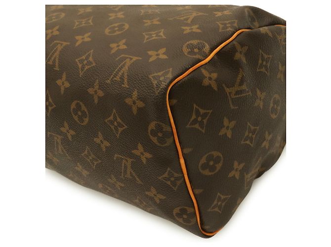 Borsa Louis Vuitton Monogram Speedy 25 Marrone - vista 4