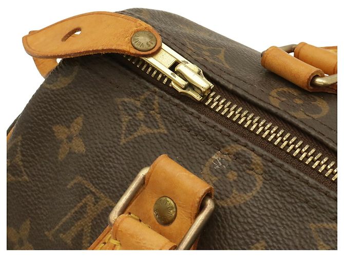 Borsa Louis Vuitton Monogram Speedy 25 Marrone - vista 6