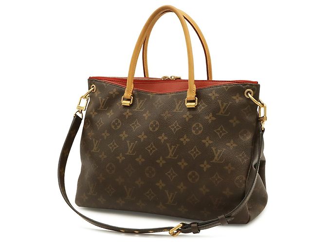 Borsa Louis Vuitton Monogram Pallas MM Fuschia - vista 3